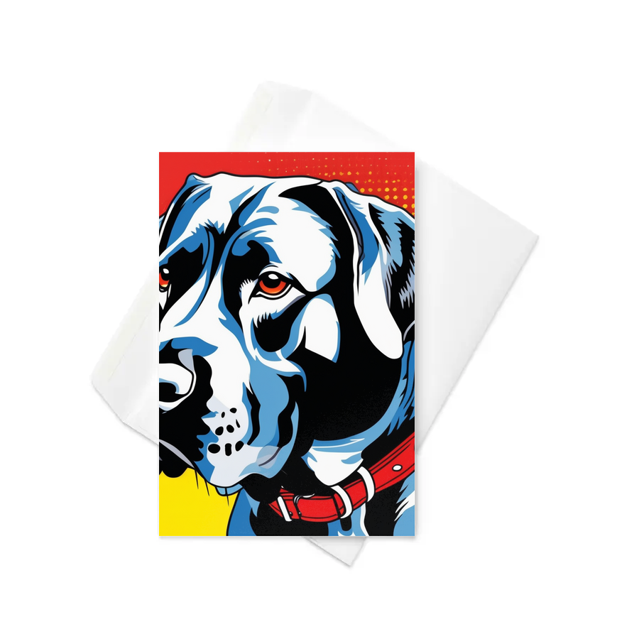 PugMug Custom Mastiff Greeting Card