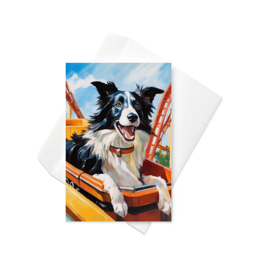PugMug Custom Border Collie Greeting Card