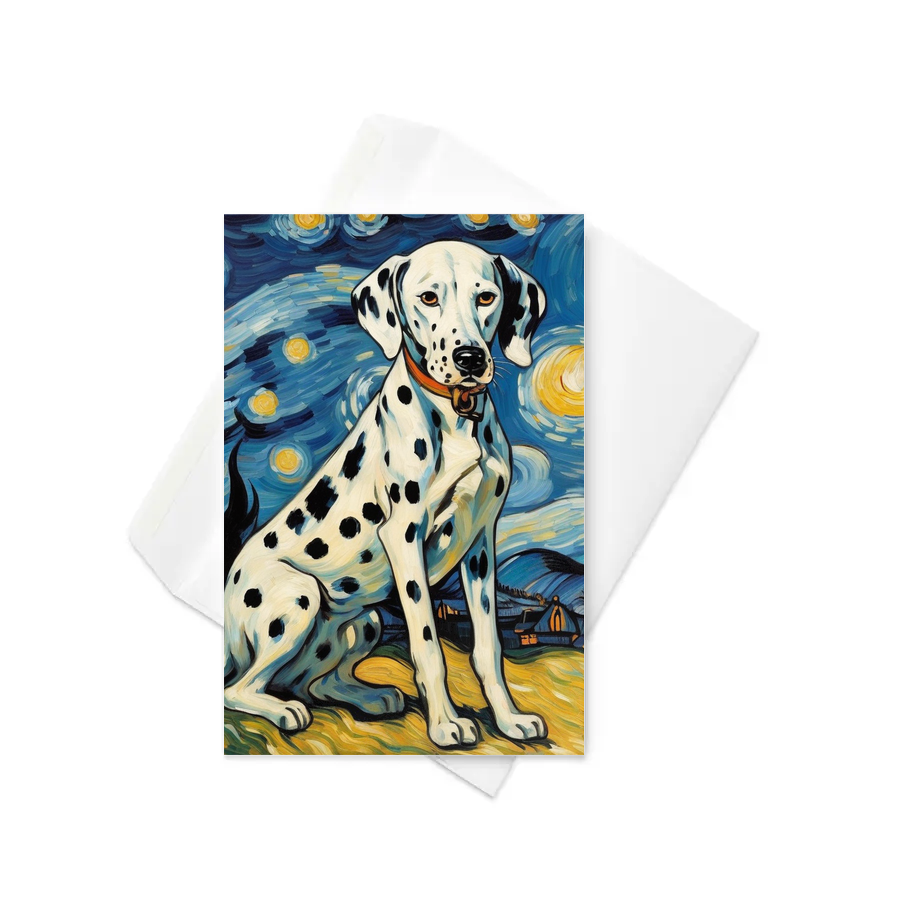 PugMug Custom Dalmatian Greeting Card
