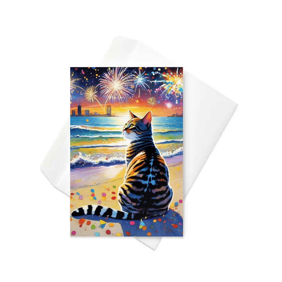 PugMug Custom Tabby American Shorthair Cat Greeting Card