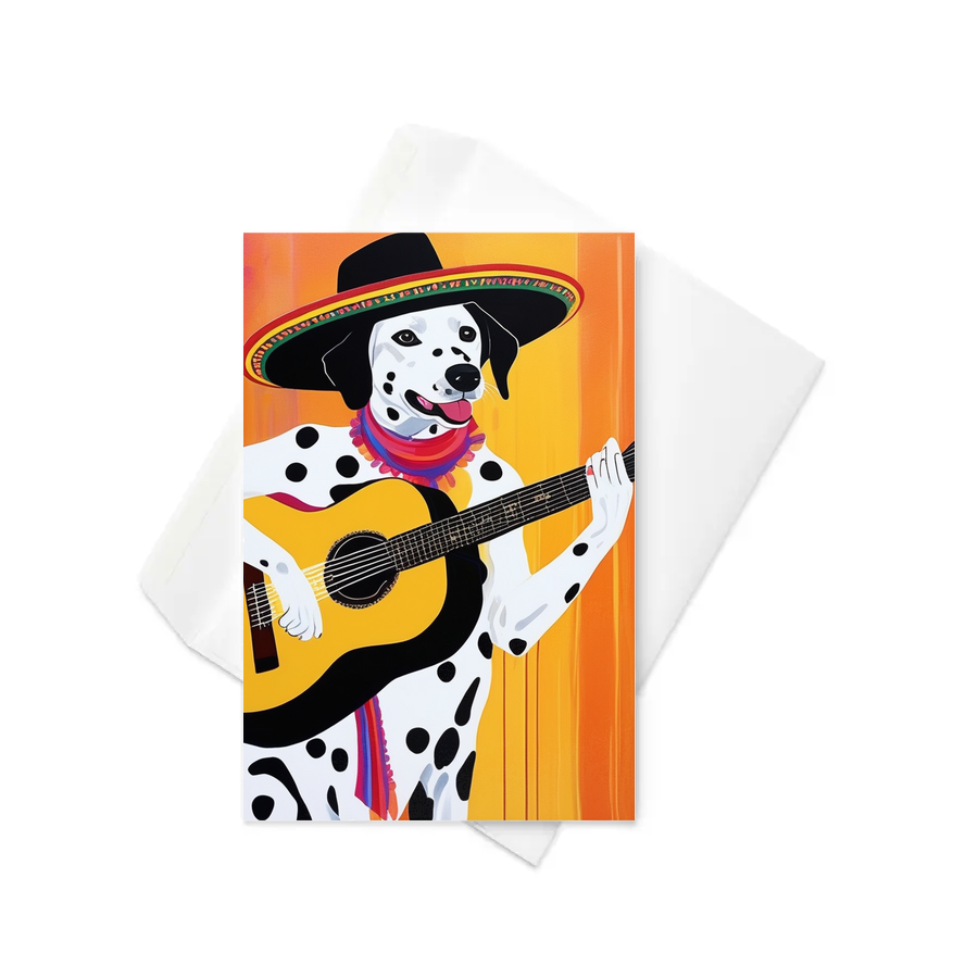 PugMug Custom Dalmatian Greeting Card