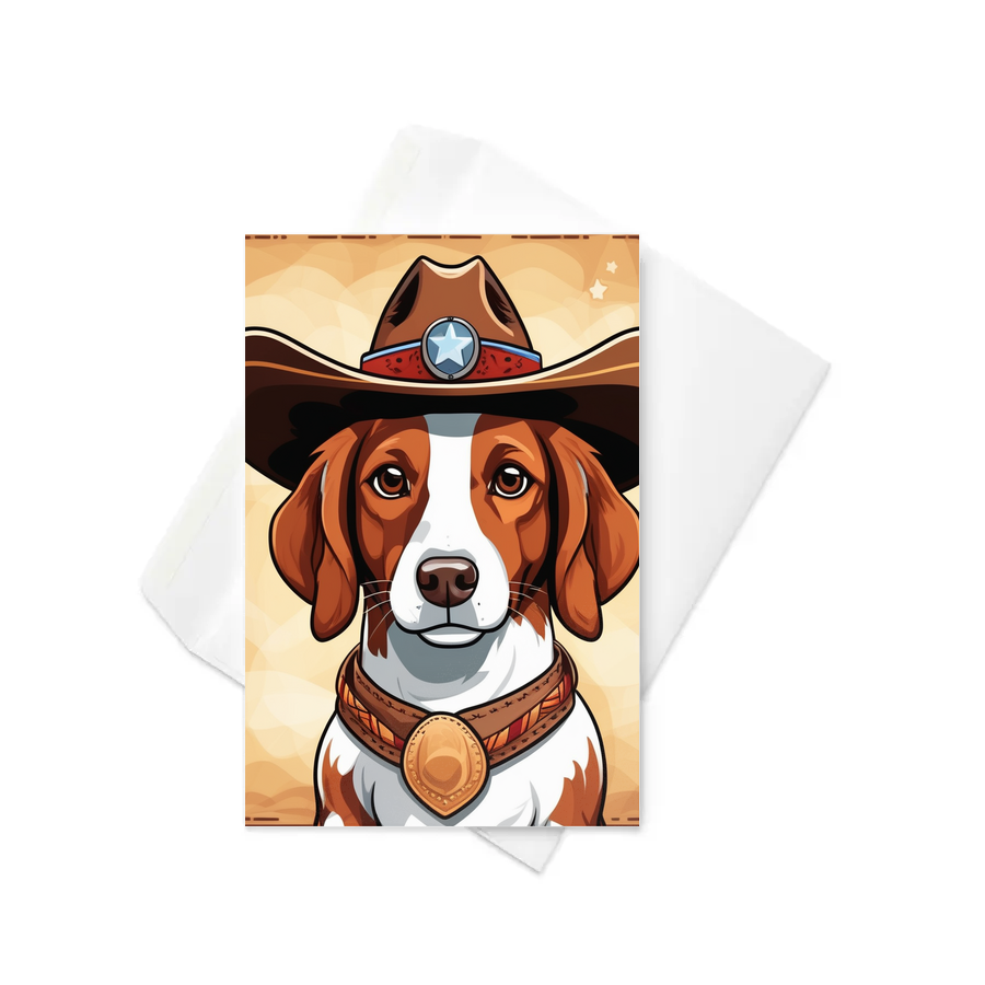 PugMug Custom Brittany Dog Greeting Card