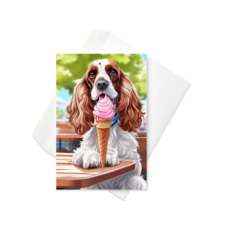 PugMug Custom English Cocker Spaniel Greeting Card