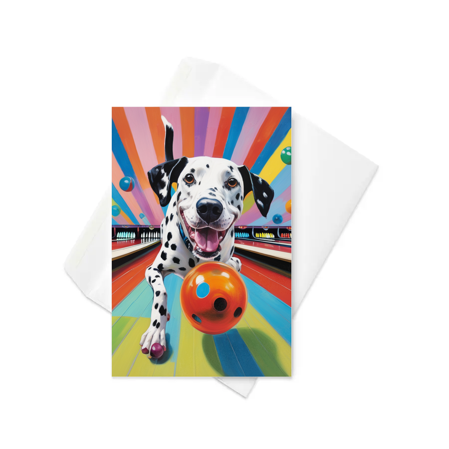 PugMug Custom Dalmatian Greeting Card