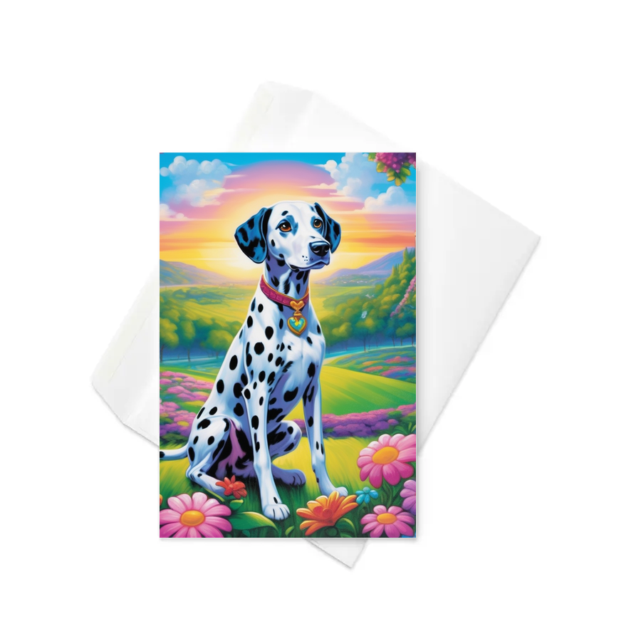 PugMug Custom Dalmatian Greeting Card