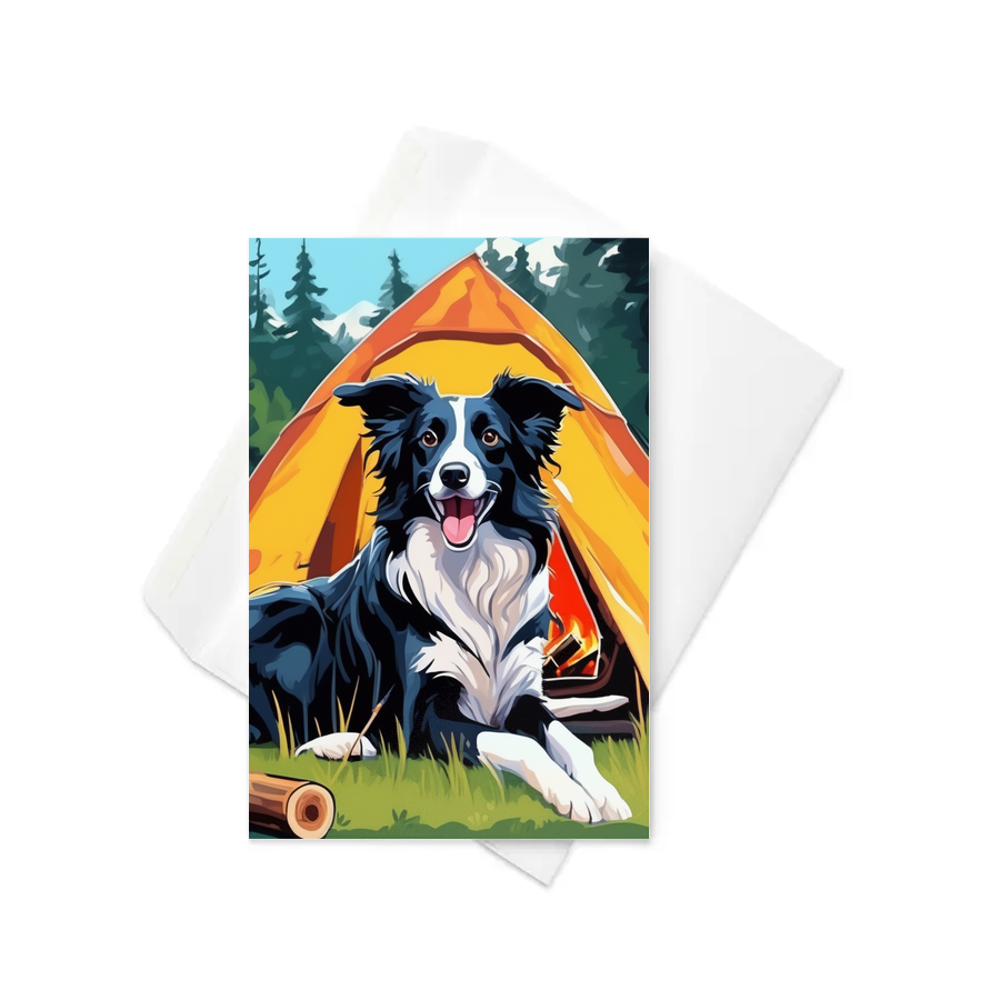 PugMug Custom Border Collie Greeting Card