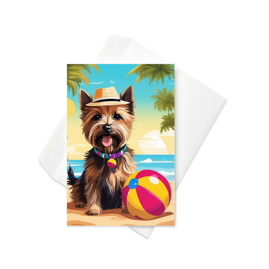 PugMug Custom Cairn Terrier Greeting Card