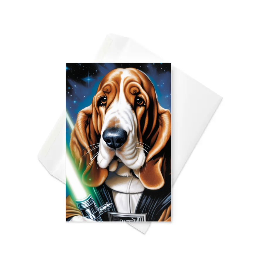 PugMug Custom Basset Hound Greeting Card