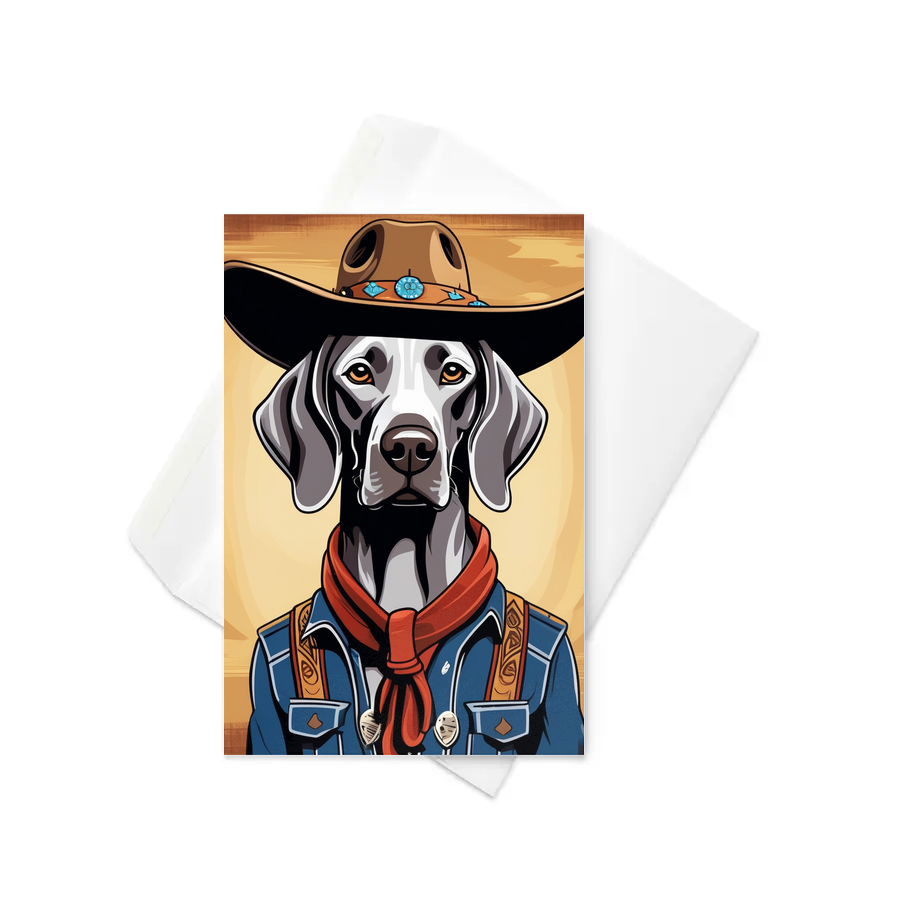 PugMug Custom Weimaraner Greeting Card