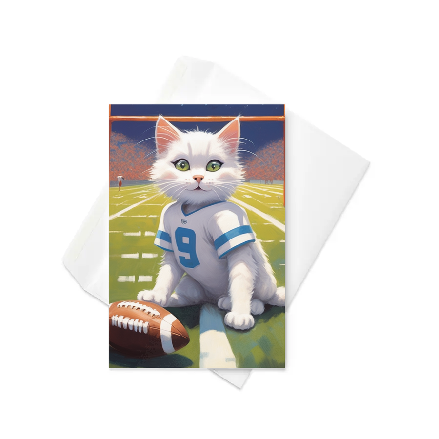 PugMug Custom White Companion Cat Greeting Card