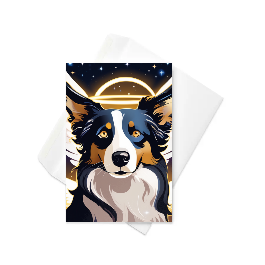 PugMug Custom Border Collie Greeting Card