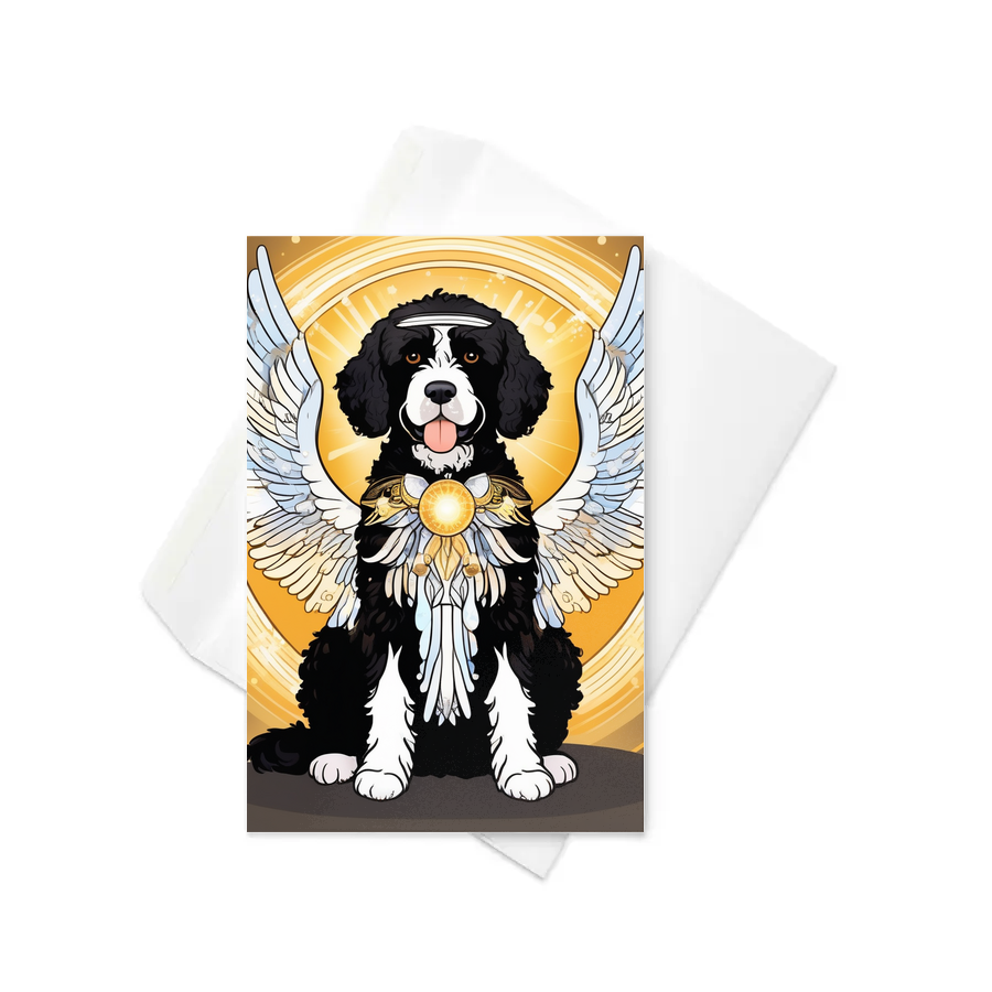 PugMug Custom Portuguese Water Dog Greeting Card