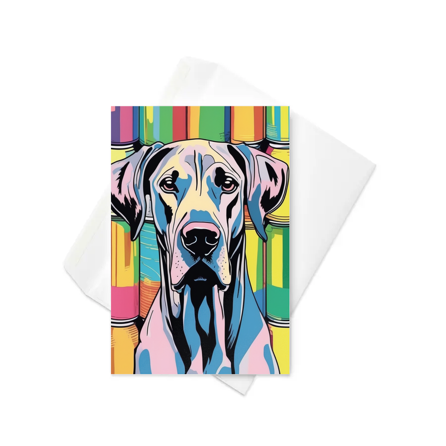 PugMug Custom Great Dane Greeting Card