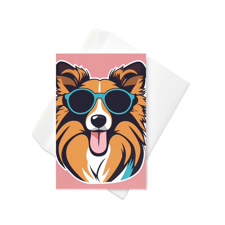 PugMug Custom Shetland Sheepdog Greeting Card