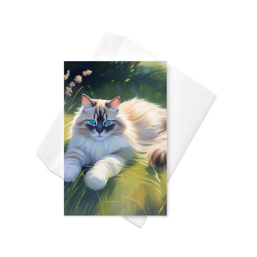 PugMug Custom Tabby Ragdoll Cat Greeting Card