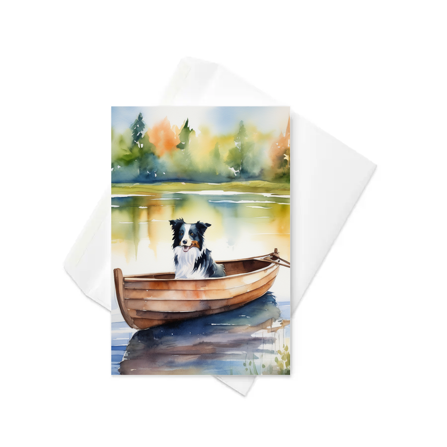 PugMug Custom Border Collie Greeting Card