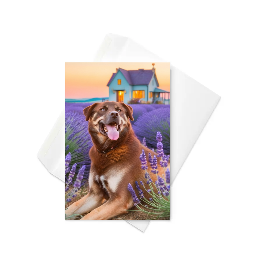 PugMug Custom Blue Greeting Card