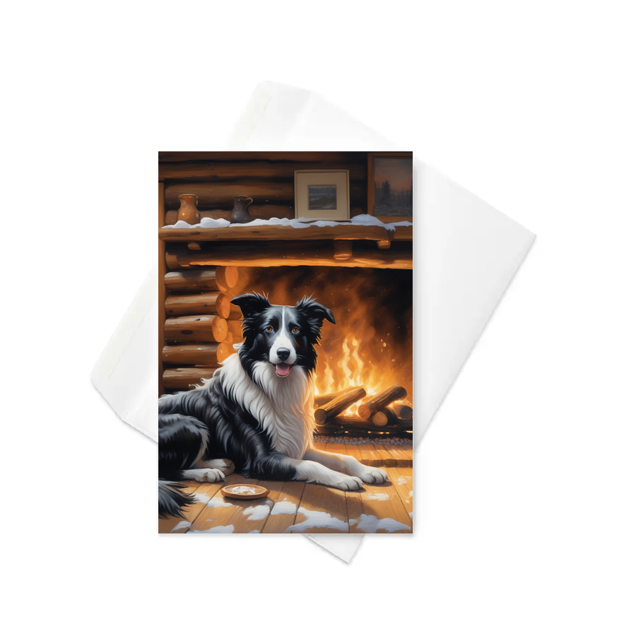 PugMug Custom Border Collie Greeting Card