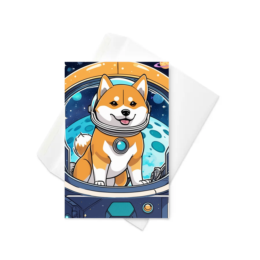 PugMug Custom Shiba Inu Greeting Card