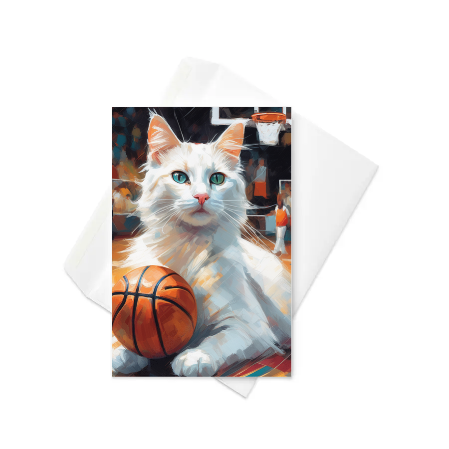 PugMug Custom White Companion Cat Greeting Card