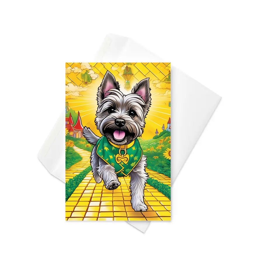 PugMug Custom Cairn Terrier Greeting Card
