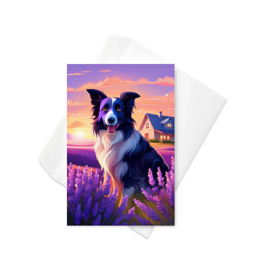 PugMug Custom Border Collie Greeting Card