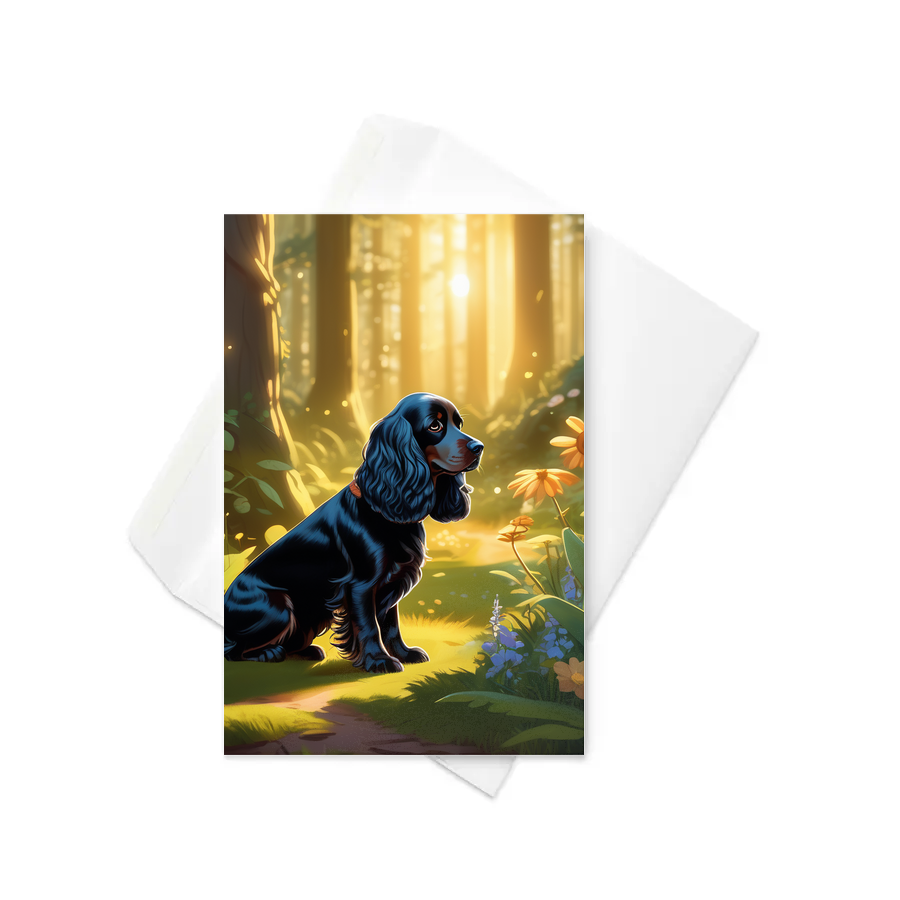 PugMug Custom Cocker Spaniel Greeting Card