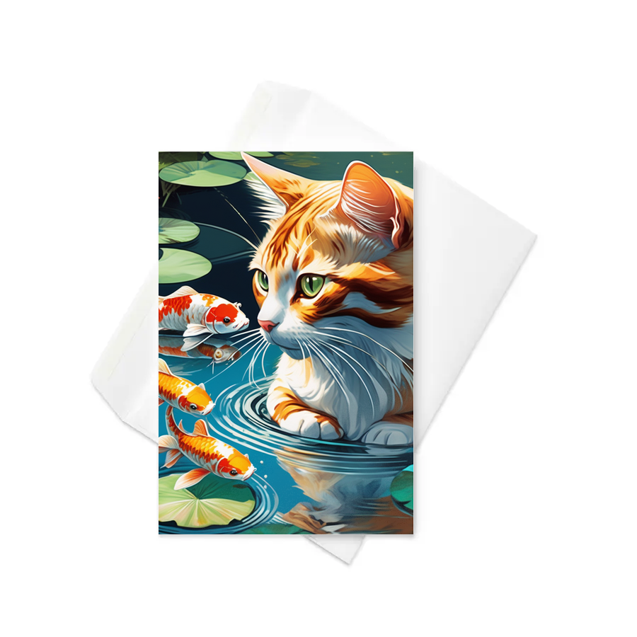 PugMug Custom Tabby Exotic Cat Greeting Card