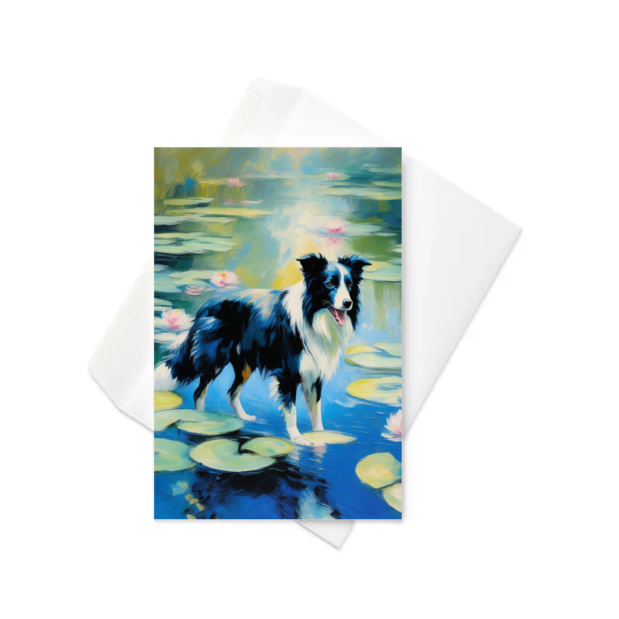 PugMug Custom Border Collie Greeting Card