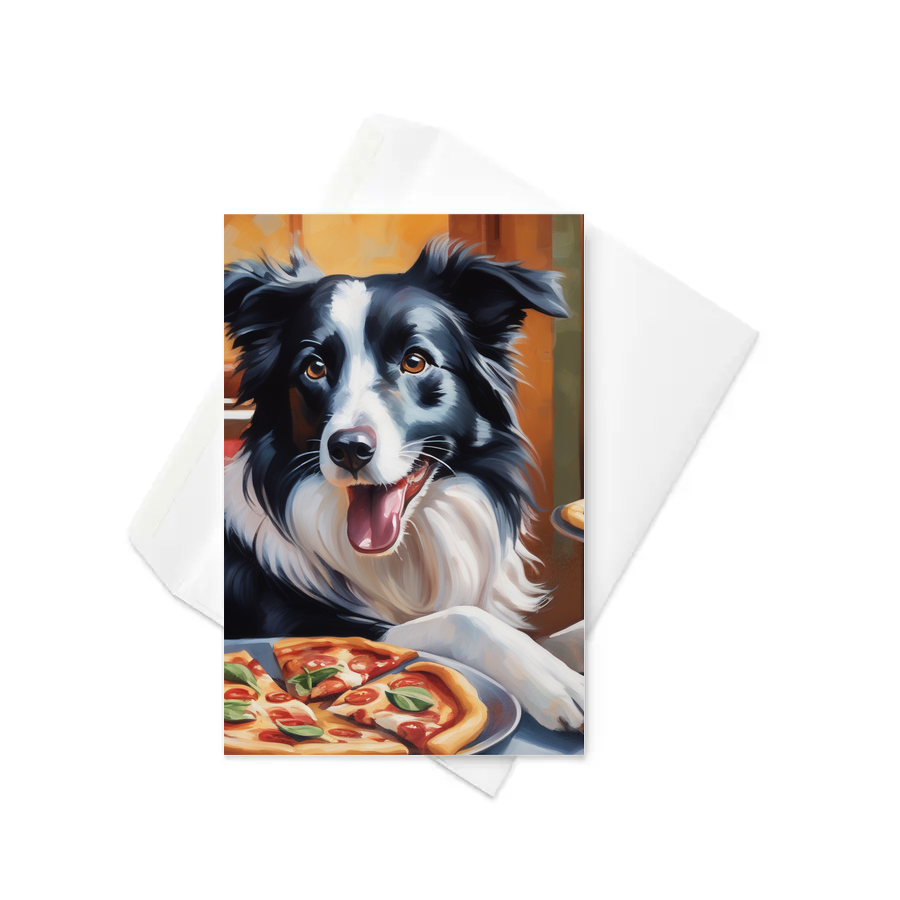 PugMug Custom Border Collie Greeting Card
