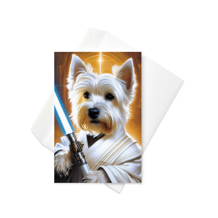 PugMug Custom West Highland White Terrier Greeting Card