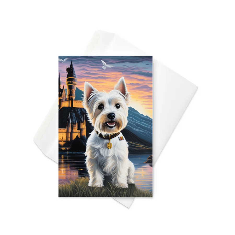 PugMug Custom West Highland White Terrier Greeting Card