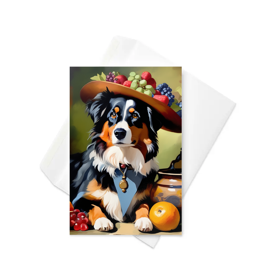 PugMug Custom Miniature American Shepherd Greeting Card