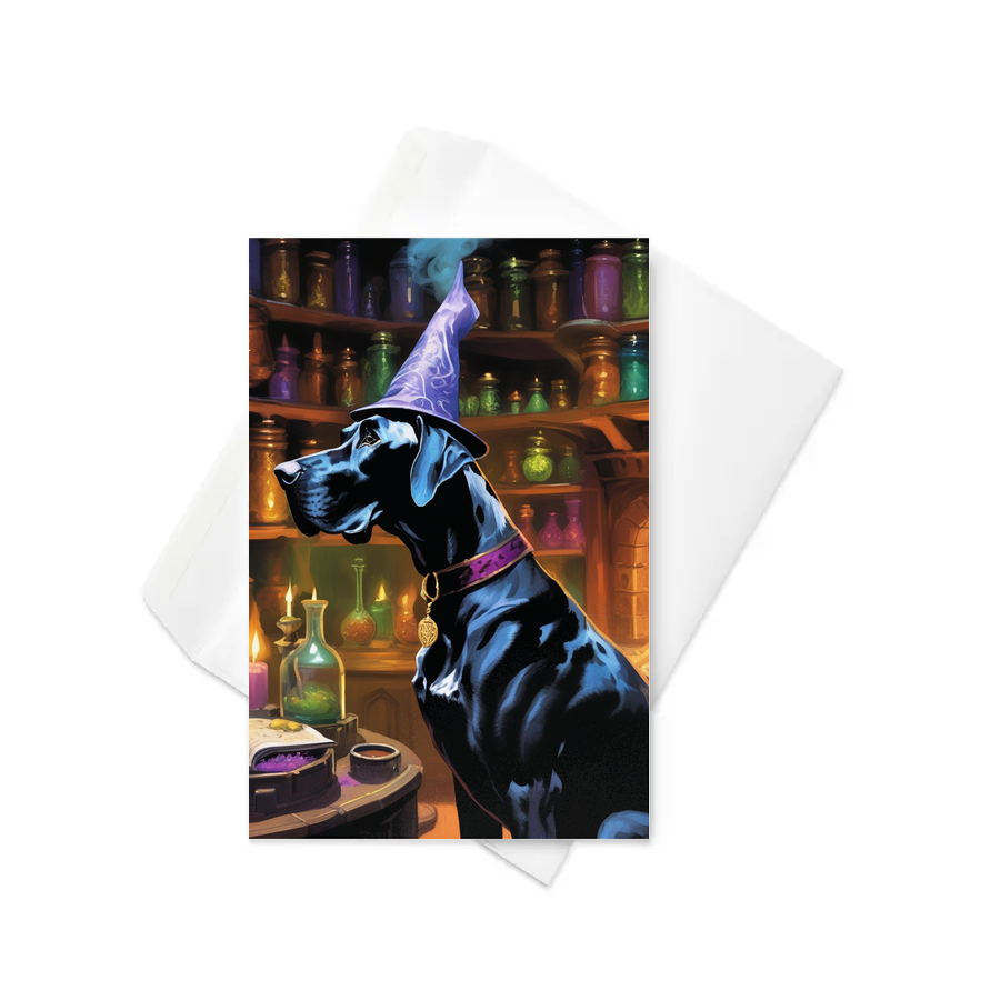 PugMug Custom Great Dane Greeting Card