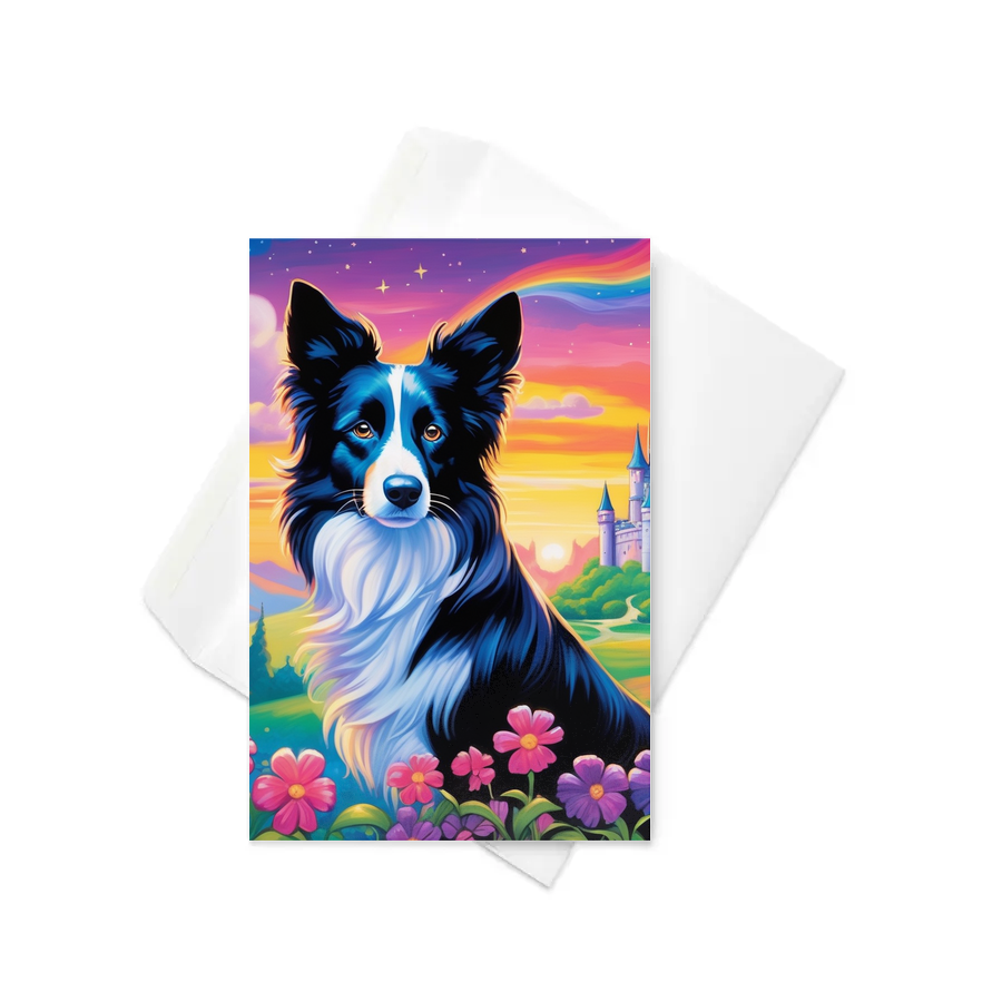 PugMug Custom Border Collie Greeting Card