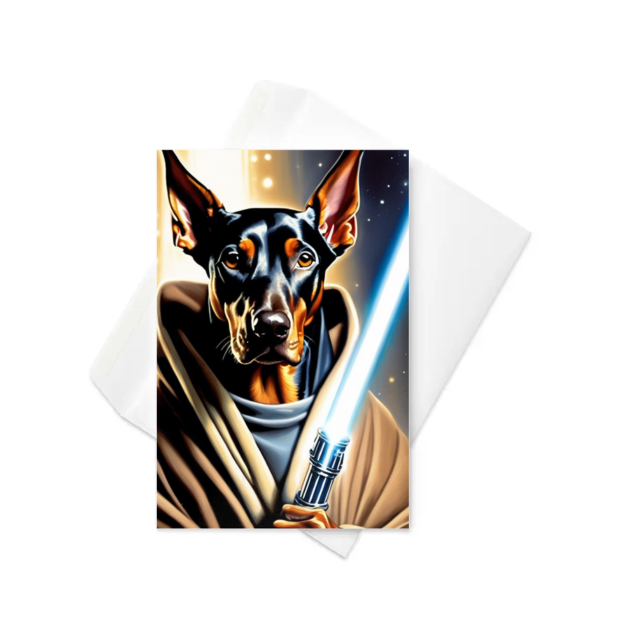 PugMug Custom Doberman Pinscher Greeting Card