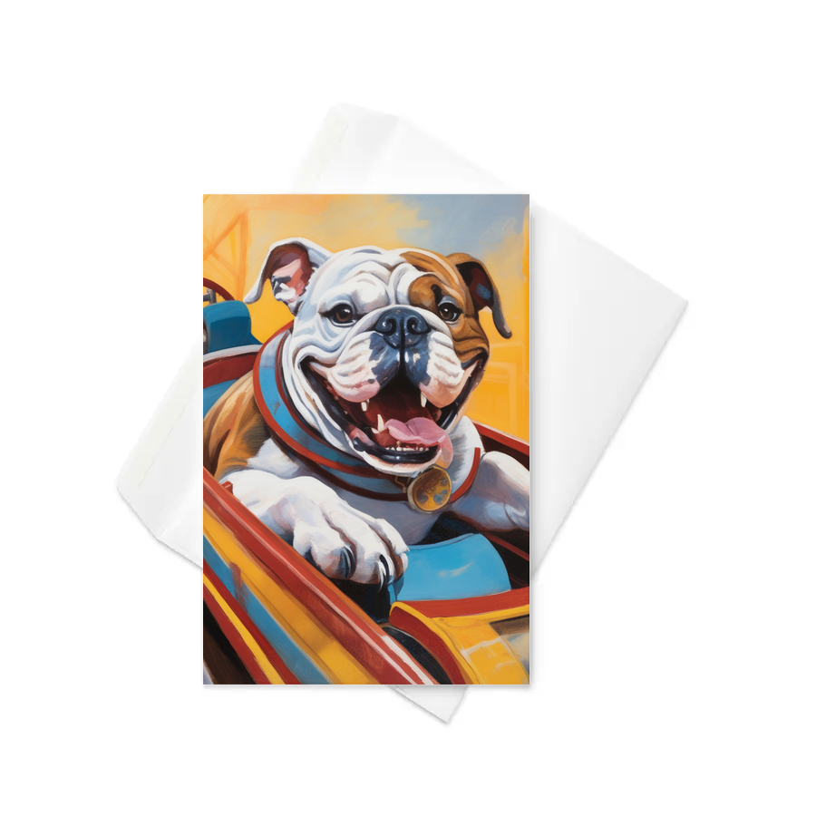 PugMug Custom Bulldog Greeting Card