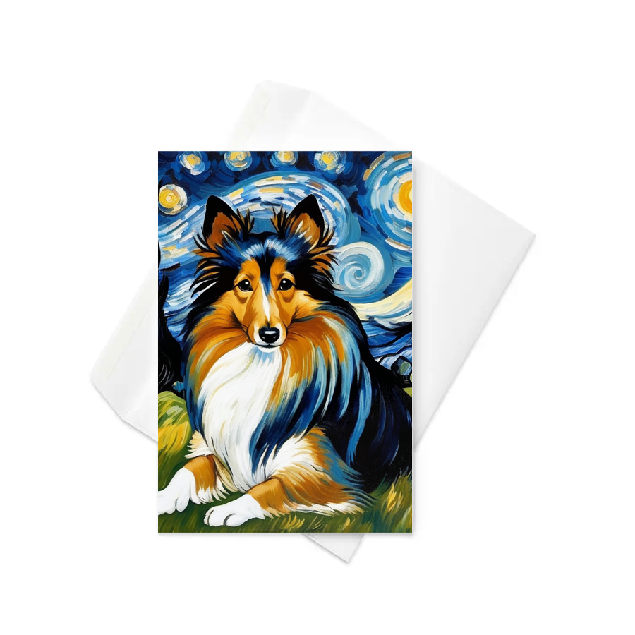 PugMug Custom Shetland Sheepdog Greeting Card