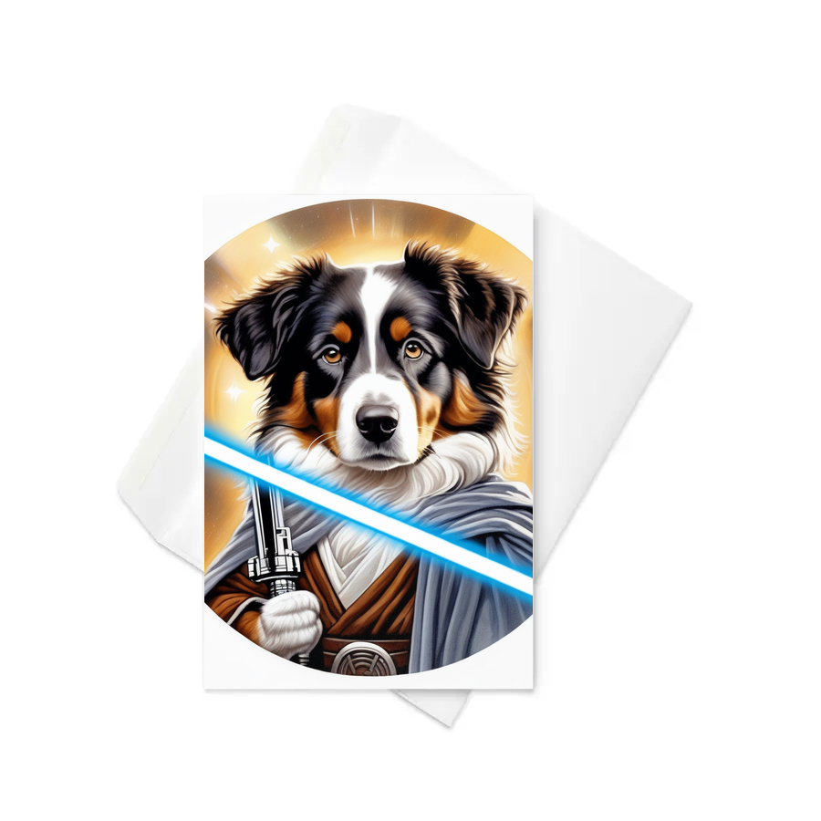 PugMug Custom Miniature American Shepherd Greeting Card