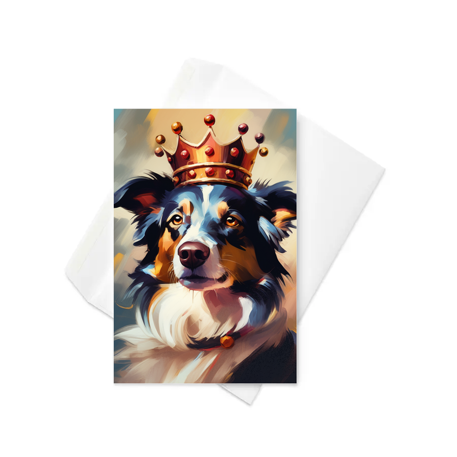 PugMug Custom Border Collie Greeting Card