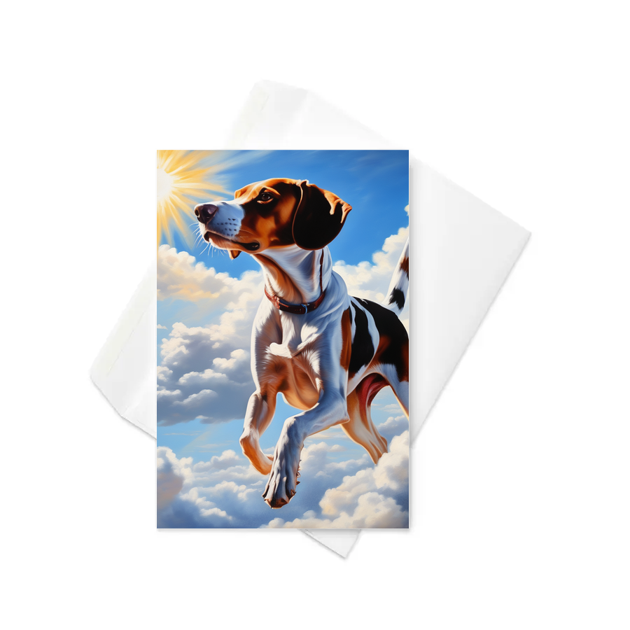 PugMug Custom Pointer Dog Greeting Card