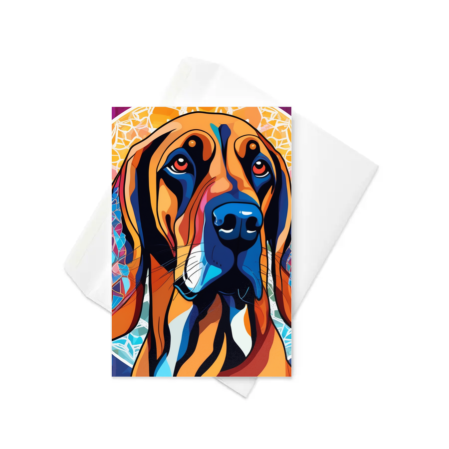 PugMug Custom Bloodhound Greeting Card