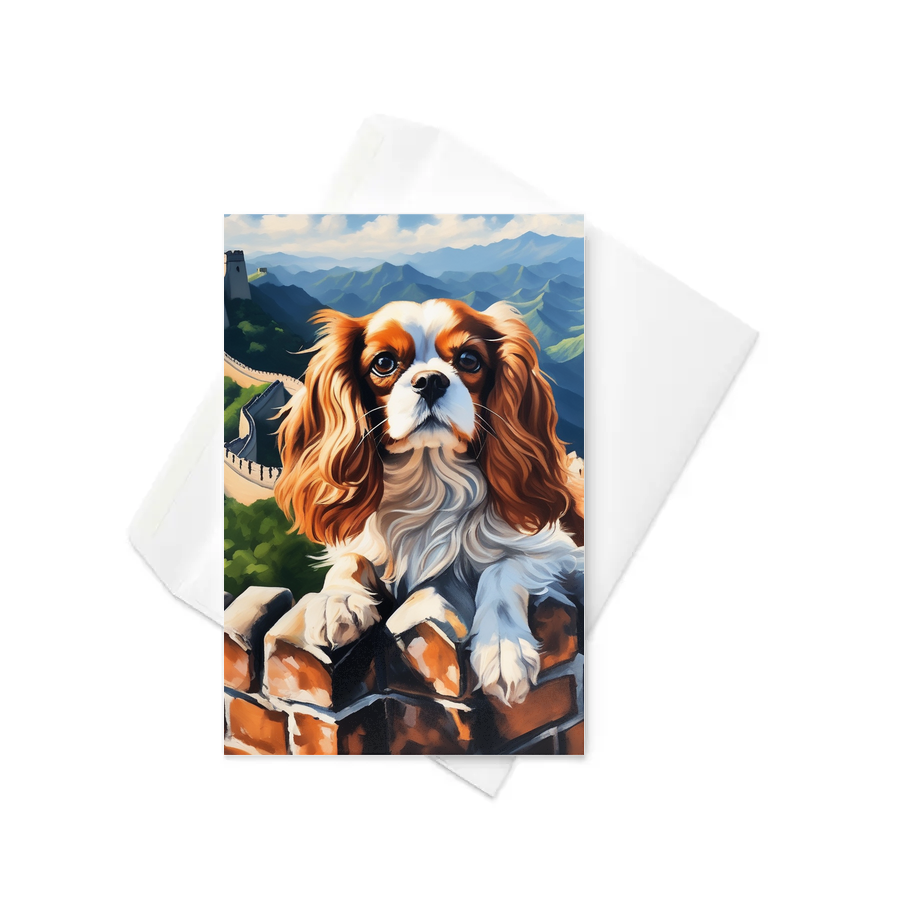 PugMug Custom Cavalier King Charles Spaniel Greeting Card
