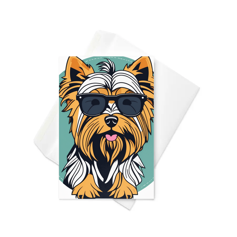 PugMug Custom Yorkshire Terrier Greeting Card