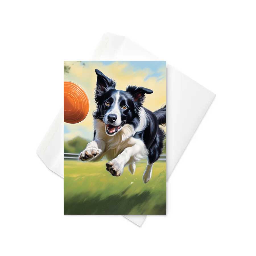 PugMug Custom Border Collie Greeting Card