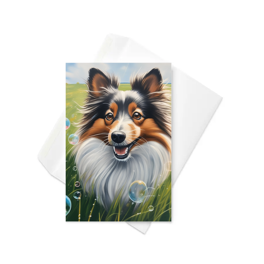 PugMug Custom Shetland Sheepdog Greeting Card