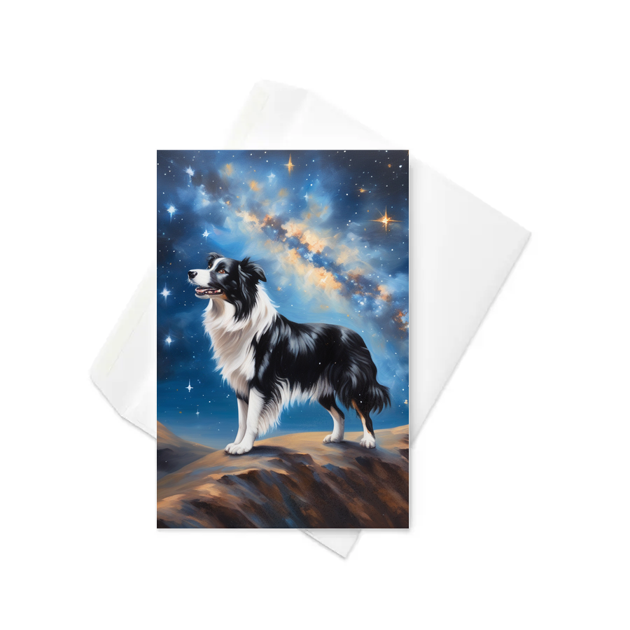PugMug Custom Border Collie Greeting Card