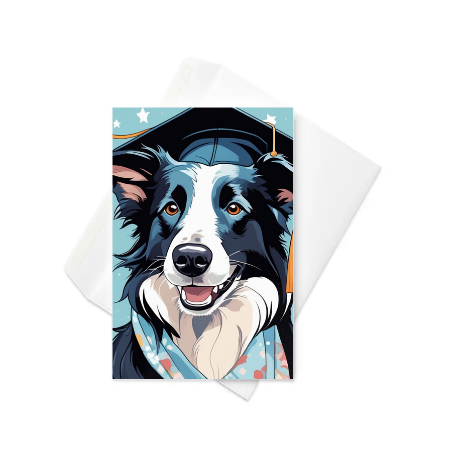 PugMug Custom Border Collie Greeting Card