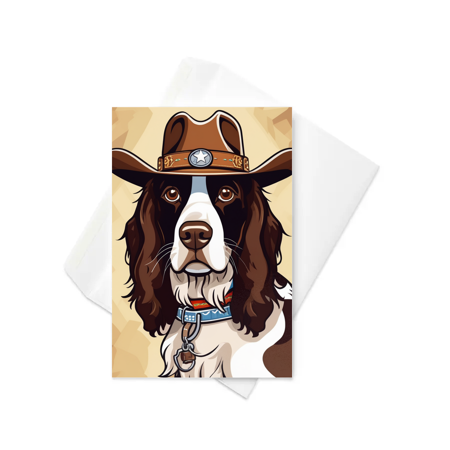 PugMug Custom English Springer Spaniel Greeting Card