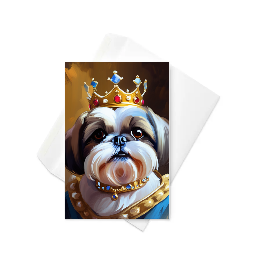 PugMug Custom Shih Tzu Greeting Card